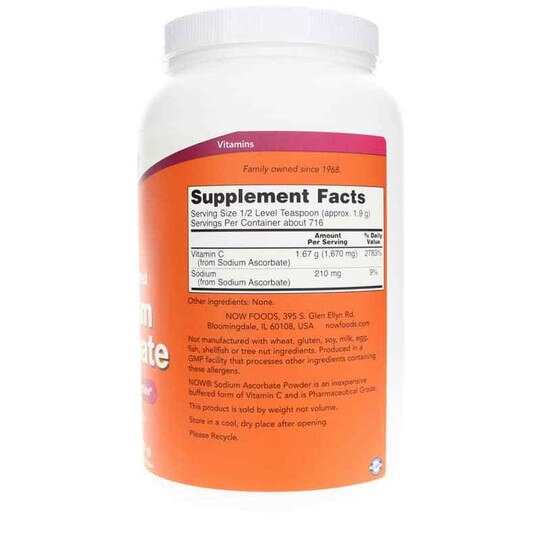 Sodium Ascorbate Powder Buffered, NOW